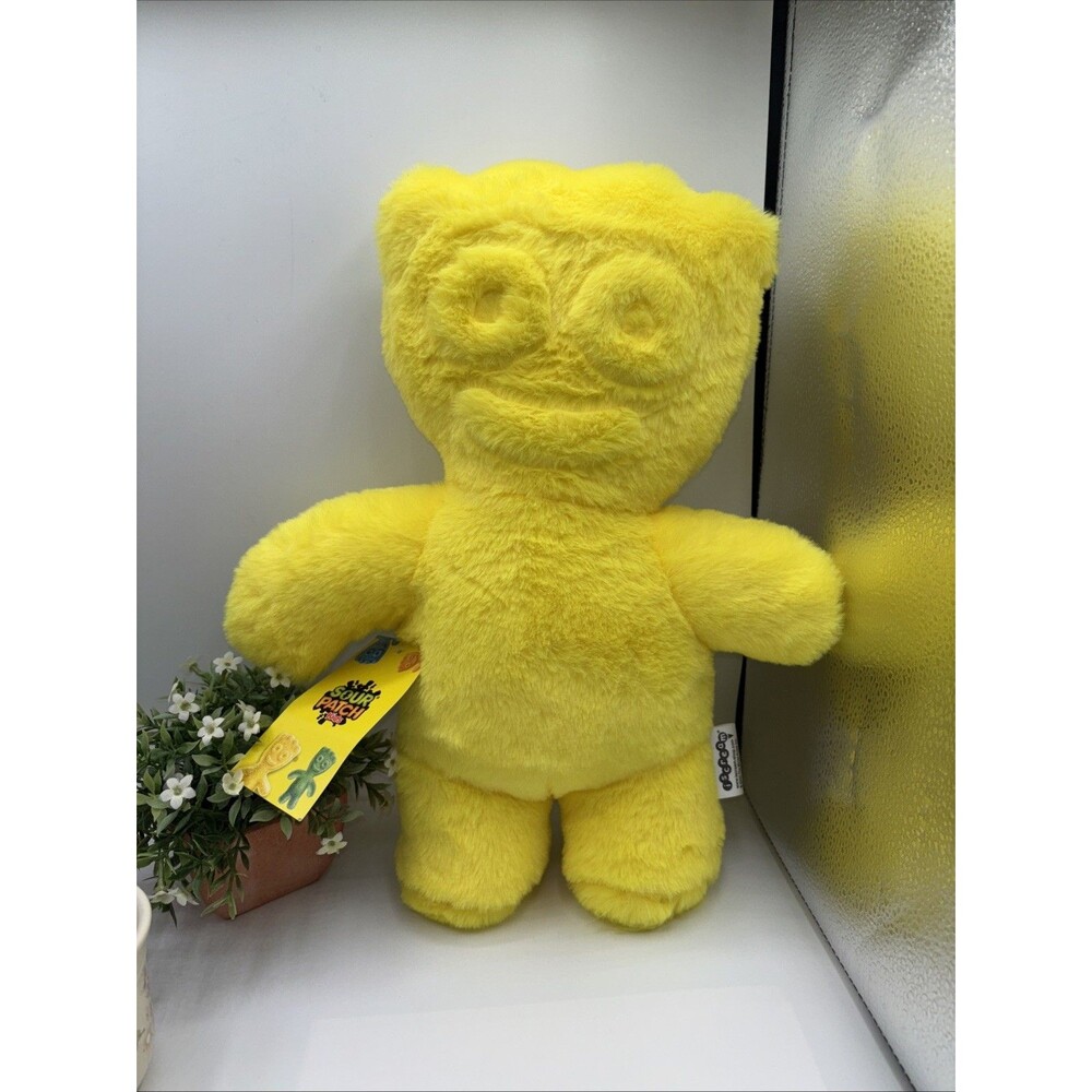 Sour Patch Kids Yellow 15" Plush Stuffed Toy Pillow Gift Boy Girl  iscream NWT